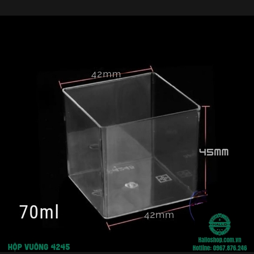 HỘP MICA VUÔNG 4245