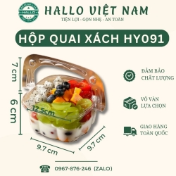 HỘP NHỰA ĐỰNG BÁNH CÓ QUAI XÁCH HY091