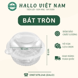 HỘP NHỰA TRÒN NẮP GẬP DÙNG ĐỰNG BÁNH 