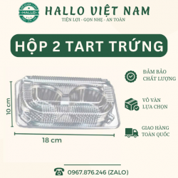 HỘP 2 NGĂN ĐỰNG BÁNH TART 