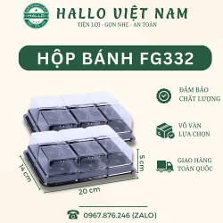 HỘP NHỰA 6 NGĂN ĐỰNG BÁNH FG332