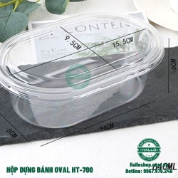 HỘP BÁNH OVAL HT 700 ĐỰNG BÁNH MOUSSE, HỘP BÁNH OVAL HT 700 ĐỰNG BÁNH TIRAMISU