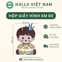 TÚI QUẢ CẦU NHỰA ĐỰNG BÁNH KẸO, BÁNH MOUSSE, BÁNH KEM CHO CÁC BÉ TRUNG THU, SINH NHẬT HÌNH BÉ TRAI