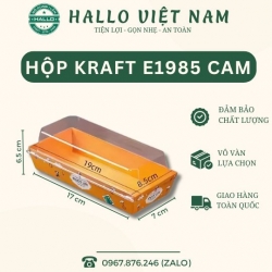 KHAY GIẤY 1985 MÀU CAM - KHAY GIẤY ĐỰNG BÁNH BÔNG LAN