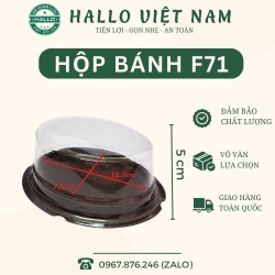 HỘP NHỰA OVAL F71 ĐỰNG BÁNH BÔNG LAN