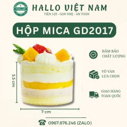 HỘP TRÒN ĐỰNG BÁNH MOUSSE GD2017, HỘP TRÒN GD2017 ĐỰNG BÁNH PANNA COTTA, TIRAMISU