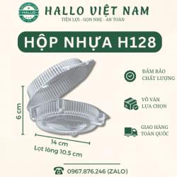  HỘP NHỰA H128 ĐỰNG BÁNH TRONG SUỐT