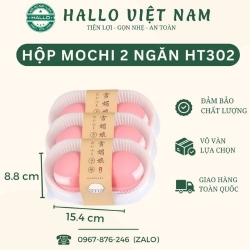 HỘP NHỰA 2 Ô HT302 ĐỰNG BÁNH MOCHI, BÁNH TRUNG THU, LAVA TRỨNG CHẢY