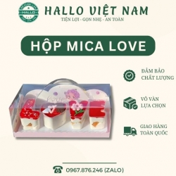 HỘP MICA HÌNH CHỮ LOVE CÓ QUAI XÁCH