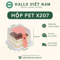 HỘP ĐỰNG TIRAMISU [X207]
