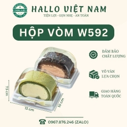 HỘP NHỰA ĐỰNG BÔNG LAN CUỘN CẮT LÁT, BÔNG LAN TRỨNG MUỐI KÈM NĨA [W592]