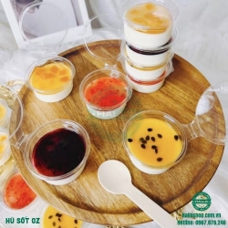 HŨ SỐT 4OZ NẮP LIỀN ĐỰNG PANNA COTTA - HŨ NHỰA TRONG ĐỰNG SỐT 100ML