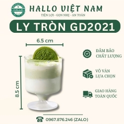 LY NHỰA TRÒN GD2021 ĐỰNG BÁNH KEM - LY NHỰA GD2021 DÙNG CHO SỰ KIỆN, EVENT