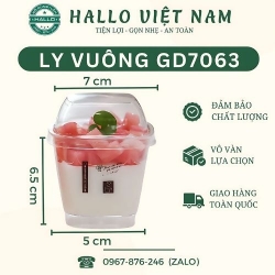 LY MOUSSE VUÔNG CẠNH BẦU KÈM NẮP GD7063