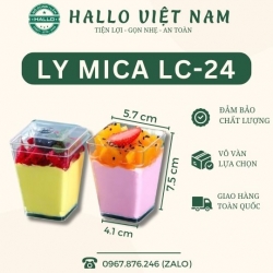 LY NHỰA CÓ NẮP LC24 ĐỰNG BÁNH KEM TIRAMISU
