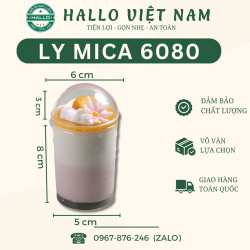 LY CỨNG NẮP CẦU LC- 6080 ĐỰNG BÁNH LẠNH PANNACOTTA- TIRAMISU