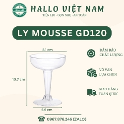 LY MICA GD-120 ĐỰNG BÁNH MOUSSE, NƯỚC, ĐỒ TRÁNG MIỆNG TIỆC TEABREAK