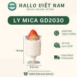 LY MICA GD2030 ĐỰNG PANNA COTTA, BÁNH LẠNH, MOUSSE