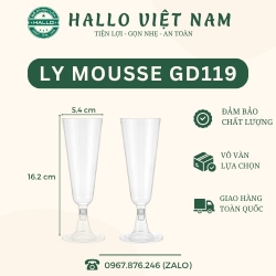 LY MICA GD-119 ĐỰNG BÁNH MOUSSE, NƯỚC, ĐỒ TRÁNG MIỆNG TIỆC TEABREAK
