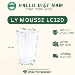 LY MICA LC-120 ĐỰNG BÁNH MOUSSE, NƯỚC, ĐỒ TRÁNG MIỆNG TIỆC TEABREAK